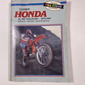 CLYMER Honda Service Manual XL/XR/TLR125-200 1979-1987  M318